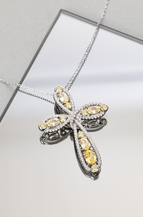Joias em Prata 925 com banho de ródio Alinare – Coleção Fancy Yellow Exuberance com zircônias vibrantes para revenda