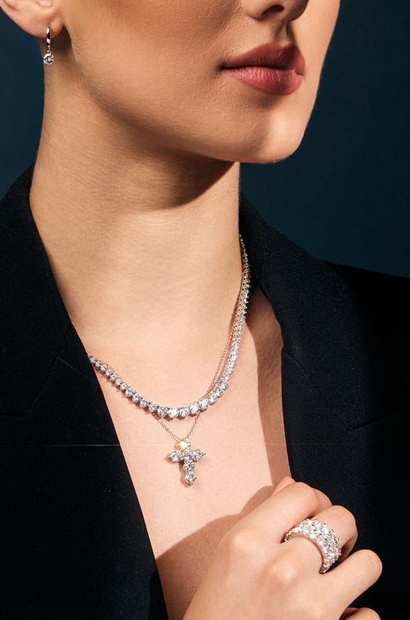 Moissanite Alinare - Atacado de joias em prata 925 para revenda