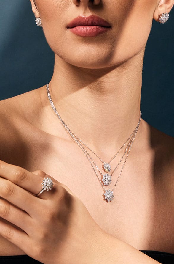 Moissanite Alinare - Atacado de joias em prata 925 para revenda