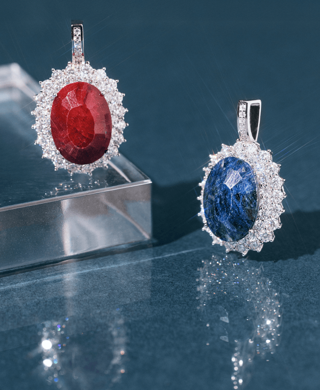 pedras preciosas safira e rubi indiano